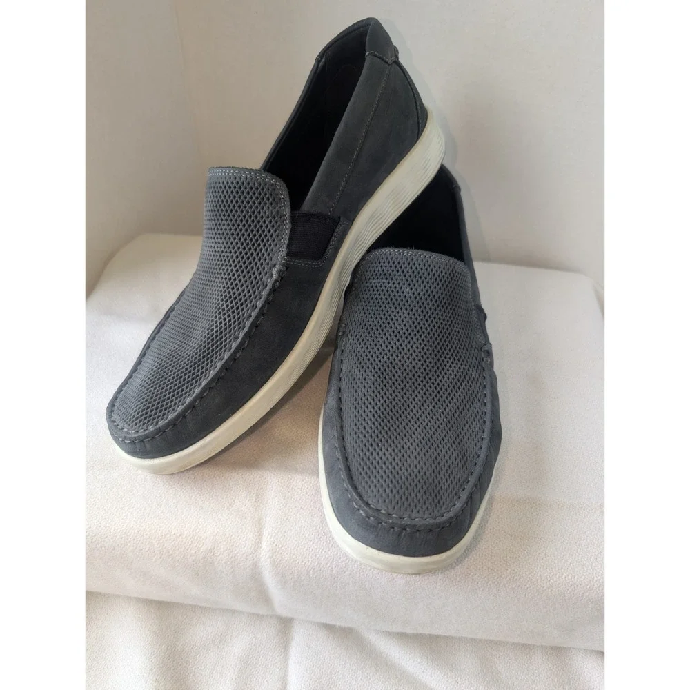 ECCO S-LITE 9.5 Black Diamond Nubuck Moc Loafers